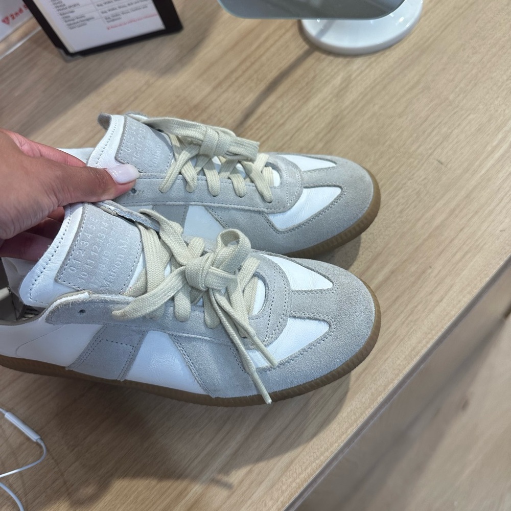 Maison Martin Margiela White and Gray Sneakers